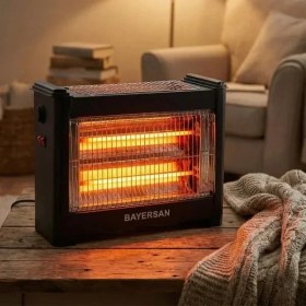 Resim Şömine Tipi Isıtıcı Soba 1800W Midastech 