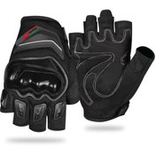 Resim Forte Gt RS 1903D Su Geçirmez Parmaksız Motosiklet Eldiveni Siyah 2XL Beden 
