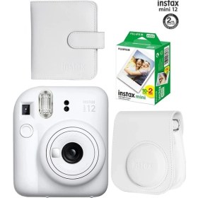 Resim Instax Mini 12 Fotoğraf Makinesi ve 20'li Film Albümlü Çantalı Hediye Seti 88 