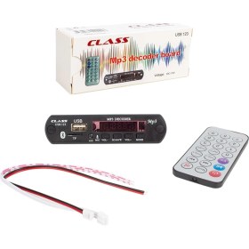 Resim Class USB-123 12 Volt Sd+Af+Vr Oto Teyp Mikrofonlu Usb/sd Çevirici Dijital Player USB Board 