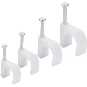 Resim Powermaster Pm-17654 7 Numara Çelik Çevik Çivili 16 Mm Kroşe 4x10 Antigron Kablolar İçin 100 Adet 