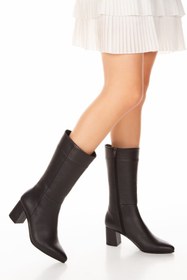 Resim derithy Ordena Hakiki Deri Çizme-pyr0859-siyah 