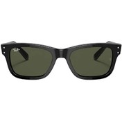 Resim Ray-Ban 2283 901/31 55 Mr Burbank Erkek/kadın Siyah Köşeli Çerçeve Güneş Gözlüğü 