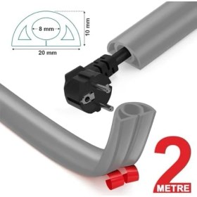 Resim Esnek Kablo Kanalı GRI/GT-KK04 