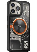 Resim Ariatech İphone Uyumlu 14 Pro Kılıf Özelleştirilebilir 3 Fonksiyonlu Bluetooth Bağlantılı Bitmo La Siyah 