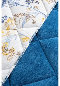 Resim Nordelle Çift Kişilik Wellsoft Yorgan Uyku Seti Sarı Lacivert 