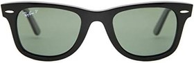 Resim Ray-Ban 2140 Wayfarer Polarize Güneş Gözlüğü - Parlak Siyah 