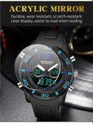 Resim Besthome1 Sanda 3106 Erkek Doğa Sporları Elektronik Saat Çift Dijital Ekran, Dayanıklı, Tam Siyah, Çok Renkli Çok Renkli 