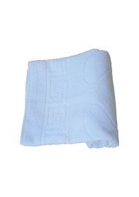 Resim 2 Li Ayak İzli Banyo Paspas 100 Pamuklu Ayak Havlusu 50x70 Cm Beyaz 