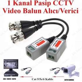 Resim BK Teknoloji Cctv Kamera Video Balun 1 Kanal Pasif Video Alıcı/verici 