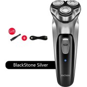 Resim Mingming Shop Gümüş Tarzı Elektrikli Tıraş Makinesi Erkek Jiletli Sakal Düzeltici Tıraş Makinesi Erkekler Için Mi Youpin Taşınabilir Tıraş Makinesi Saç Kesme Makinesi Yüz Epilato (Yurt Dışından) 