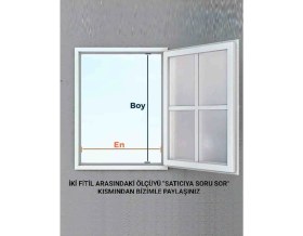 Resim Sabit Sök Tak Kapı Sinekliği Beyaz (En: 0-90 Cm. Boy: 0-210 Cm) 