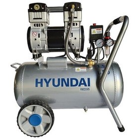 Resim Hyundai HM2550S Hava Kompresörü Sessiz & Yağsız 1100W 50 L 