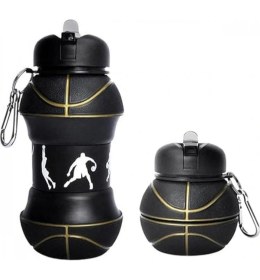 Resim Marsilyan Basketbol Topu Tasarımlı Akordiyon Su Şişesi 