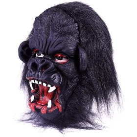 Resim Nessiworld Lateks Goril Maskesi Maymun Maskesi Et Maskesi Orangutan Siyah Saçlı 2 No 