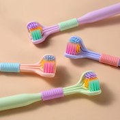 Resim 1 Adet 3 Yüzlü Yumuşak Kıllı Diş Fırçası Yetişkinler İçin - Seyahat Dostu Kompakt Tasarım, Biyobozunabilir Mikrofiber Kıllar, Nazik Diş Eti Bakımı & Plak Giderme, Formaldehitsiz, Pastel Renkler (Açık Yeşil, Mor, Pembe), Yetişkin Diş Macunu, Canlı Diş Hijyeni, Formaldehitsiz Diş Fırçası, Ağız Bakımı, Ergonomik Sap, Dayanıklı Yapı, Hijyenik Fırça, Sıklıkla Seyahat Edenler 