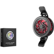 Resim HADRON Hdx4369 Telefon Soğutucu Fan Radyatör Magsafe Klips 2Kademe Rgb Siyah 
