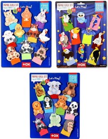 Resim 3 Set - 30 Parça Tox Evcil, Vahşi Ve Uçan Hayvanlar Parmak Kukla T772 T782 T222 