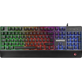 Resim Rampage KB-R34 WINNER Semi Mekanik Q Rainbow Işıklı Gaming Oyuncu Klavyesi 