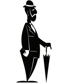 Resim Bastonlu İhtiyar 50x115 Cm Lcst Lcst 