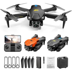 Resim Çift Kamera ve Bataryalı Drone Uzaktan Kumandalı App Destekli Quadcopter Tek Tuş Ile Iniş Kalkış 