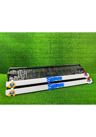 Resim Şirine - Şirin Baba The Smurfs 3d Kabrtmalı Pleksi Araba Plakalığı 1 Takım 