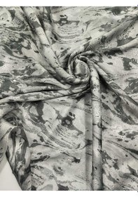 Resim Ebruli Saten Viskon Kumaş 