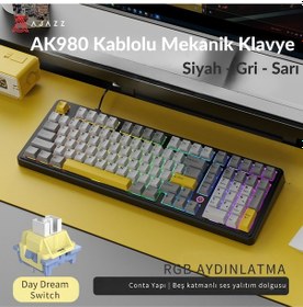 Resim Ak980 Daydream Switch Kablolu Mekanik Oyun Klavyesi- Rgb Aydınlatmalı- Siyah 