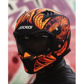 Resim Axxis HUNTER MATT ÇİFT VİZÖRLÜ ÇENE VE TENTE ÇIKAN MODÜLER KASK 