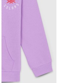 Resim United Colors Of Benetton Kız Çocuk Bnt-g23334 Sweatshirt Lila-1916 Lila 