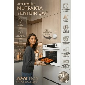 Resim Alveus Afm Serisi Aca1 Turbolu Cam Dijital Beyaz 3'lü Ankastre Set ( FM7701 + FM2201 + FM3301W ) 