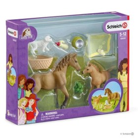 Resim Schleich Sarahın Hayvan Bakım Seti 42432 