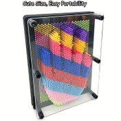 Resim 3D Pin Sanatı Oyuncak, Gökkuşağı Renkli Yaratıcı Benzersiz Plastik Pin Tahta, Değiştirilebilir&Yenilikçi, Çocuklar ve Öğrenciler İçin Sevimli Boyut&Kolay Taşınabilirlik, Noel, Şükran Günü Hediyesi, Ev Dekorasyonu 