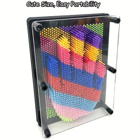 Resim 3D Pin Sanatı Oyuncak, Gökkuşağı Renkli Yaratıcı Benzersiz Plastik Pin Tahta, Değiştirilebilir&Yenilikçi, Çocuklar ve Öğrenciler İçin Sevimli Boyut&Kolay Taşınabilirlik, Noel, Şükran Günü Hediyesi, Ev Dekorasyonu 