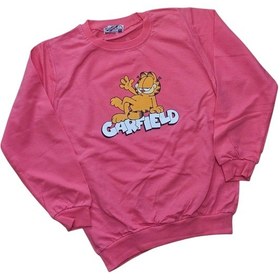 Resim Ela Kız Çocuk Karakter Kız Çocuk Mevsimlik Sweatshirt Fuşya 