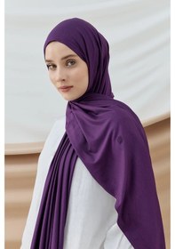 Resim Aminenesil Modakaşmir Mürdüm Renk Penye Şal 