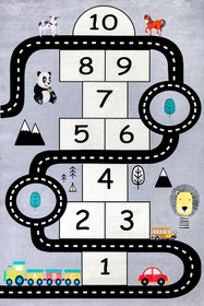 Resim Yürük Home SOFTTEC YUMUŞAK DOKULU YRKÇ2 Modeli Lastikli Çocuk Oyun Halı Örtüsü 