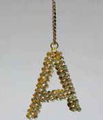 Resim TASARIM ARABAM ATİKE ELİF AKIN Gold 7 Cm ''a'' Harf Dikiz Süsü 