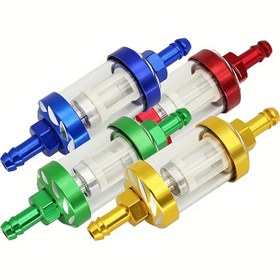 Resim Modifiye Motosiklet Pedalları, Fiberglas, Üniversal Benzin Filtresi, Benzin Filtre Elemanı, Şeffaf Cam, Çıkarılabilir ve Yıkanabilir Yağ Filtresi Kupası 
