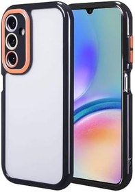 Resim Samsung Galaxy A05S İle Uyumlu Kılıf Kamera Korumalı Renkli Kenar ve Çerçeve Tasarımlı Vitamin Kapak 32430 Siyah 