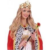 Resim Altın Prenses Tacı ve Kırmızı Asası 