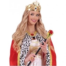 Resim Altın Prenses Tacı ve Kırmızı Asası 