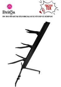 Resim Driton Ds-104 Siyah Profesyonel Üç Katlı Ultimate Org Standı Sehpası 
