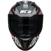 Resim Ncr Stream Gri Robot Siyah Vizörlü Kapalı Kask Ece-06 Gri Gri 