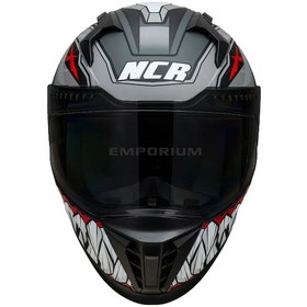 Resim Ncr Stream Gri Robot Siyah Vizörlü Kapalı Kask Ece-06 Gri Gri 