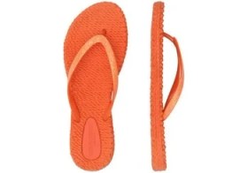 Resim Hot Orange CHEERFUL01 - Turuncu Simli Parmak Arası Terlik 