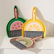 Resim 1 Set Masaüstü Mini Küçük Mop Seti İlkokul Öğrencileri Tozpan Kombinasyon Ev Masa Tablo Süpürme Aracı Kullanın (1 Mop + 1 Tozpan) 