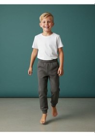Resim Zekids Erkek Çocuk İçi Şardonlu Kalın Eşofman Alt-16658 Füme 
