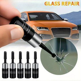 Resim 1 Takım/5 Takım Otomatik Cam Onarım Aparatı Kırmızı Yapıştırıcı Reçine Üç Parça Set Çizik Giderici Uygulama Aksesuarları 