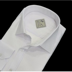 Resim Linen Keten Klasik %100 Cotton Uzun Kollu Terletmeyen Tek Cepli Kapaklı Beyaz Gömlek Regular Kalıp -10243 Beyaz 